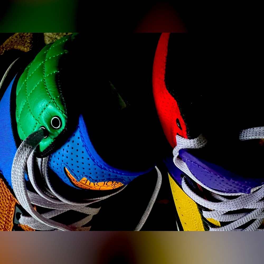 Multi Colored Air Jordan size 8